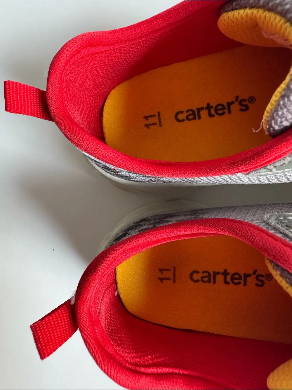 Carter's Gray & Red Race Car Slip-On and Light-up Sneakers